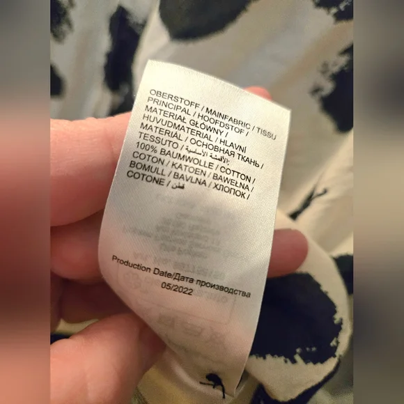 ✨️HOST PICK✨️ 100% Cotton Abstract Print Button Down Dress by Ulla Popken - Picture 9 of 15